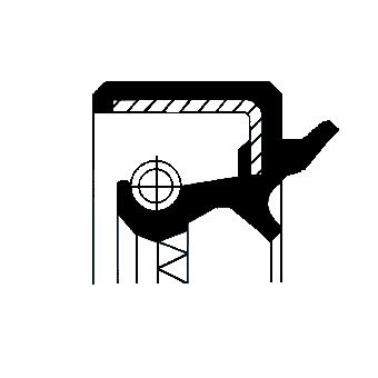 Differentieel keerring Corteco 19034987B