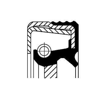 Differentieel keerring Corteco 12015400B
