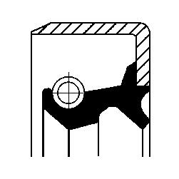 Wielnaaf keerring Corteco 19029704B