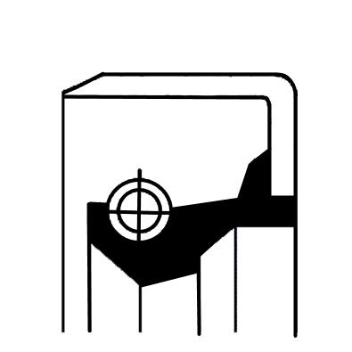 Wielnaaf keerring Corteco 19035144B