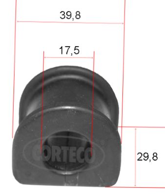 Stabilisatorstang rubber Corteco 49371775