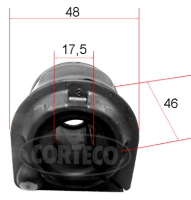 Stabilisatorstang rubber Corteco 49371888