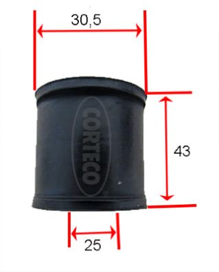 Stabilisatorstang rubber Corteco 49405655