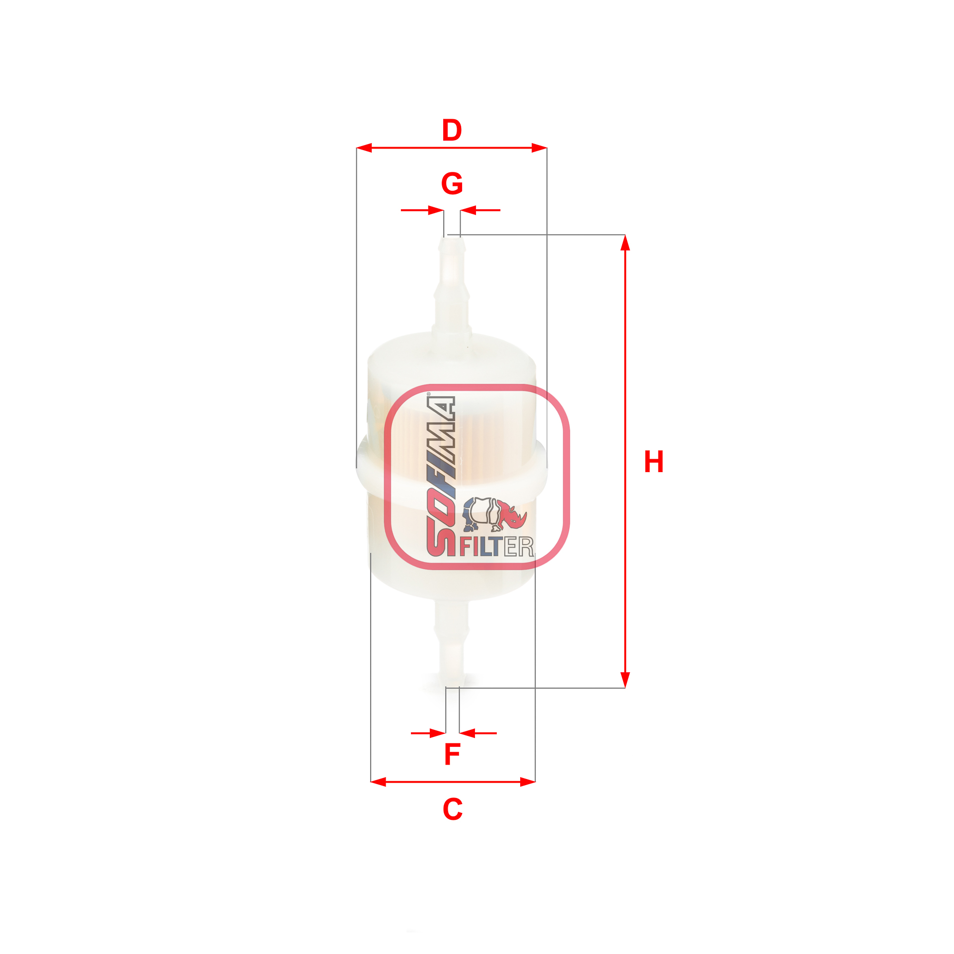 Brandstoffilter Sofima S 1012 B