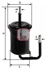 Brandstoffilter Sofima S 1751 B