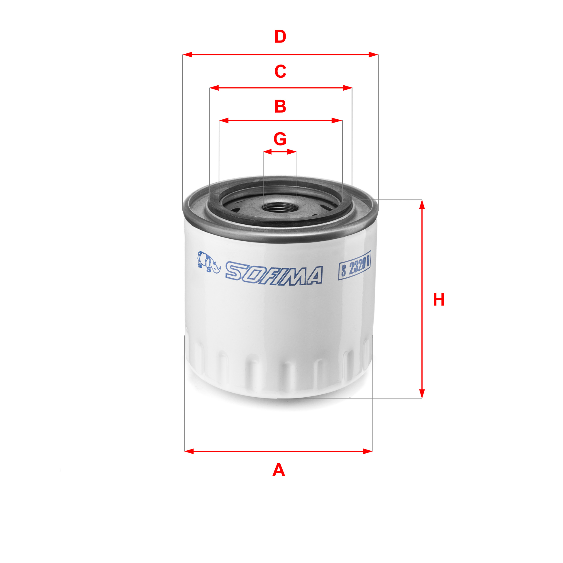 Oliefilter Sofima S 2329 R