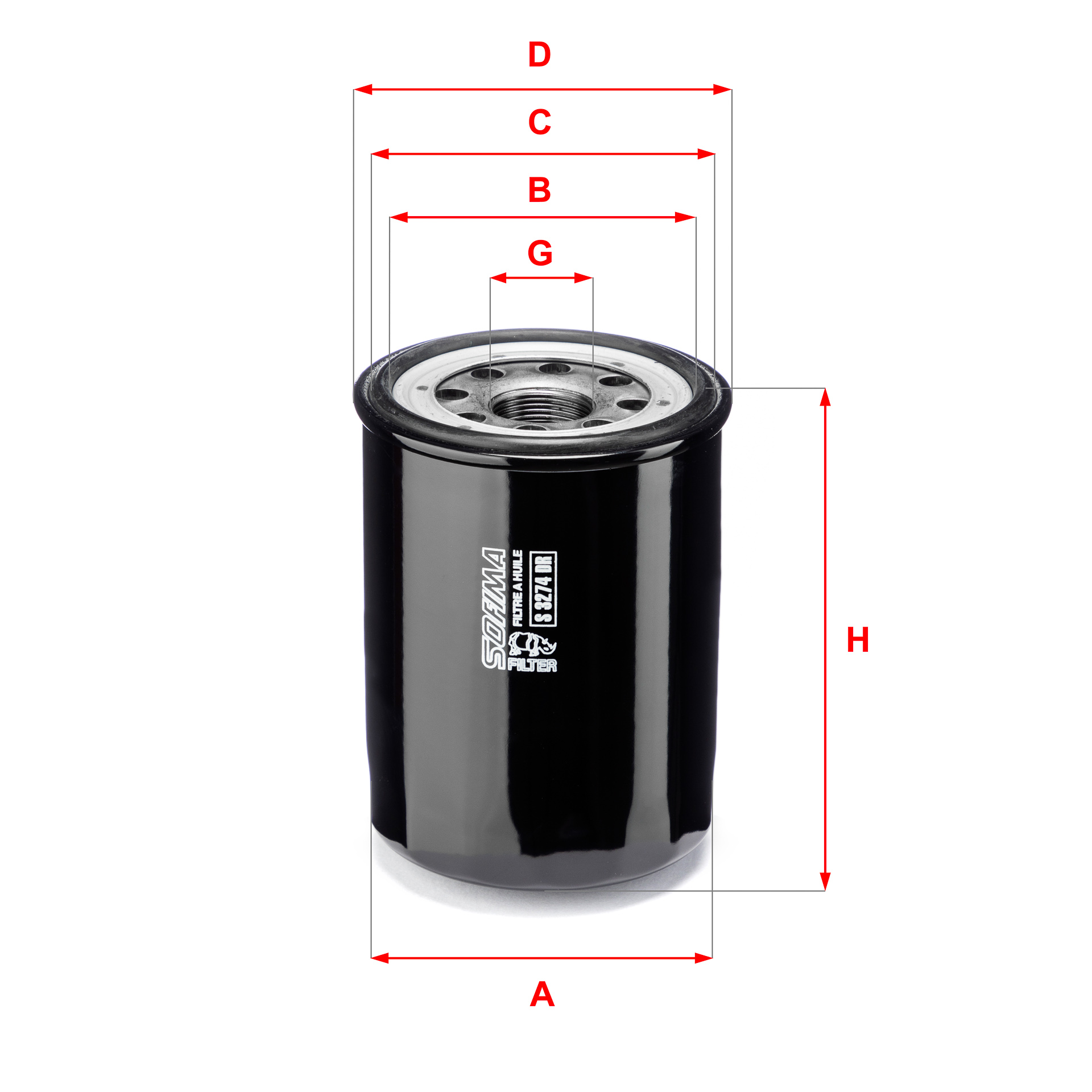 Oliefilter Sofima S 3274 DR