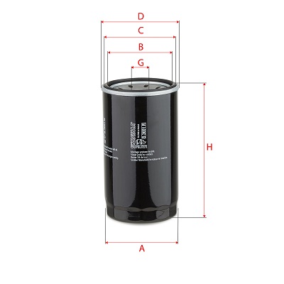 Oliefilter Sofima S 3651 R