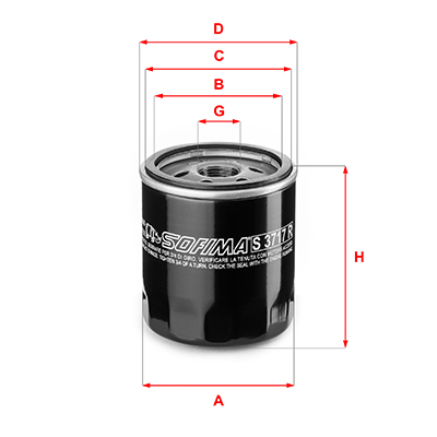 Oliefilter Sofima S 3717 R