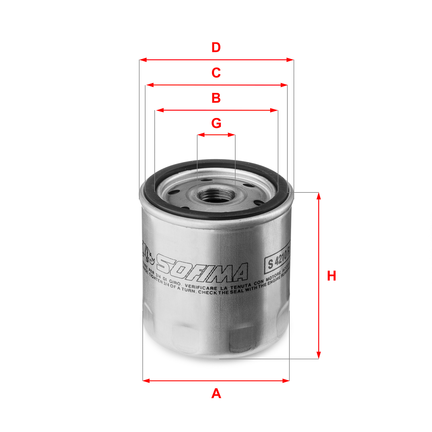 Oliefilter Sofima S 4210 R