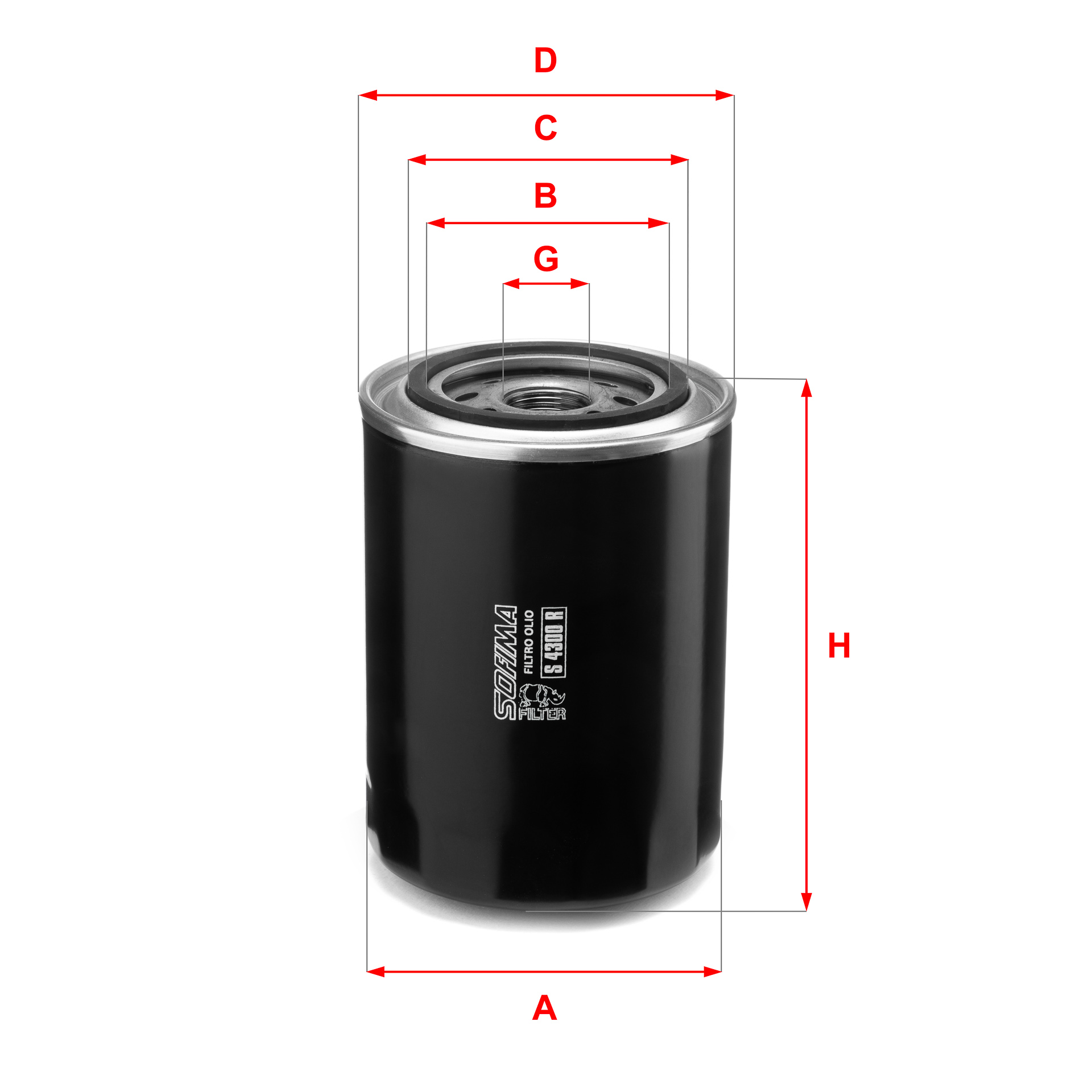 Oliefilter Sofima S 4300 R