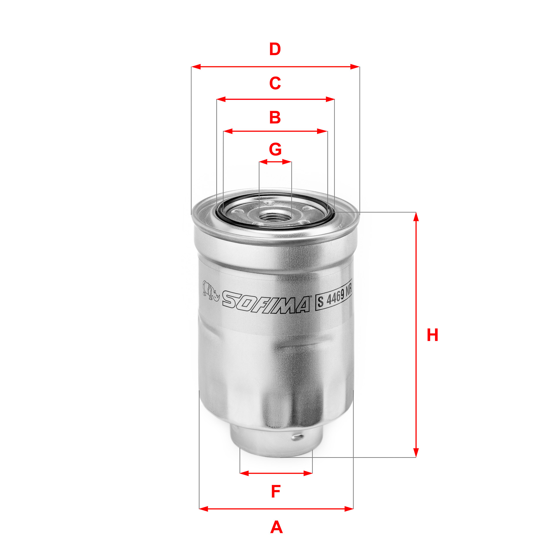 Brandstoffilter Sofima S 4469 NR
