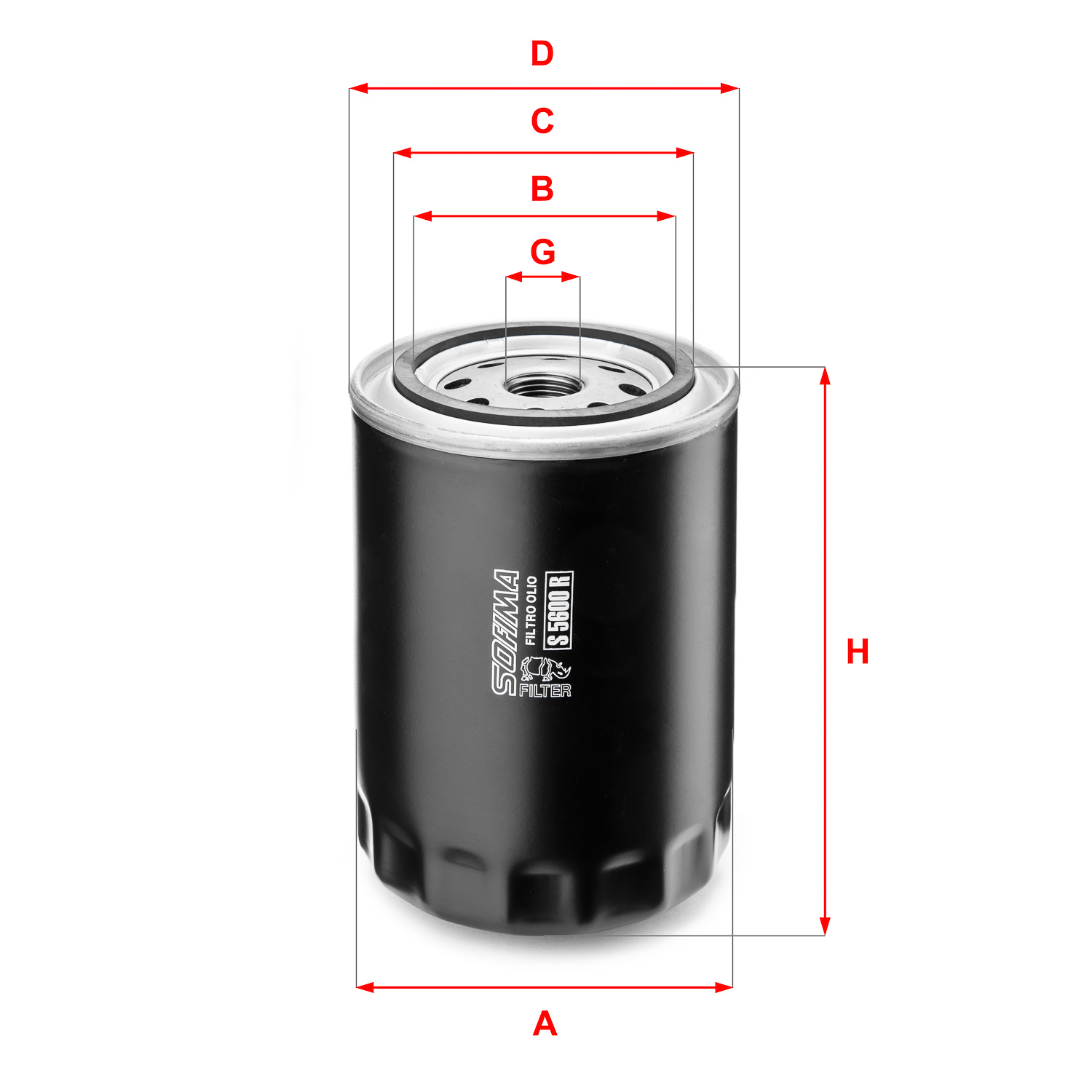 Oliefilter Sofima S 5600 R