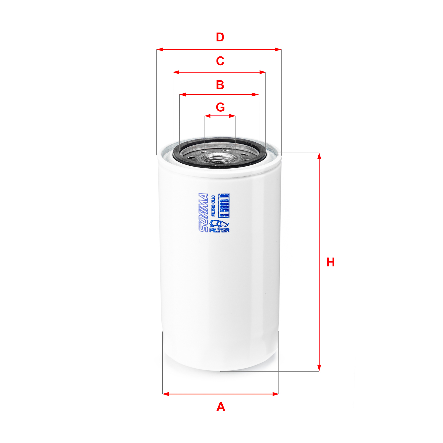 Oliefilter Sofima S 5800 R