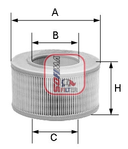 Luchtfilter Sofima S 8160 A