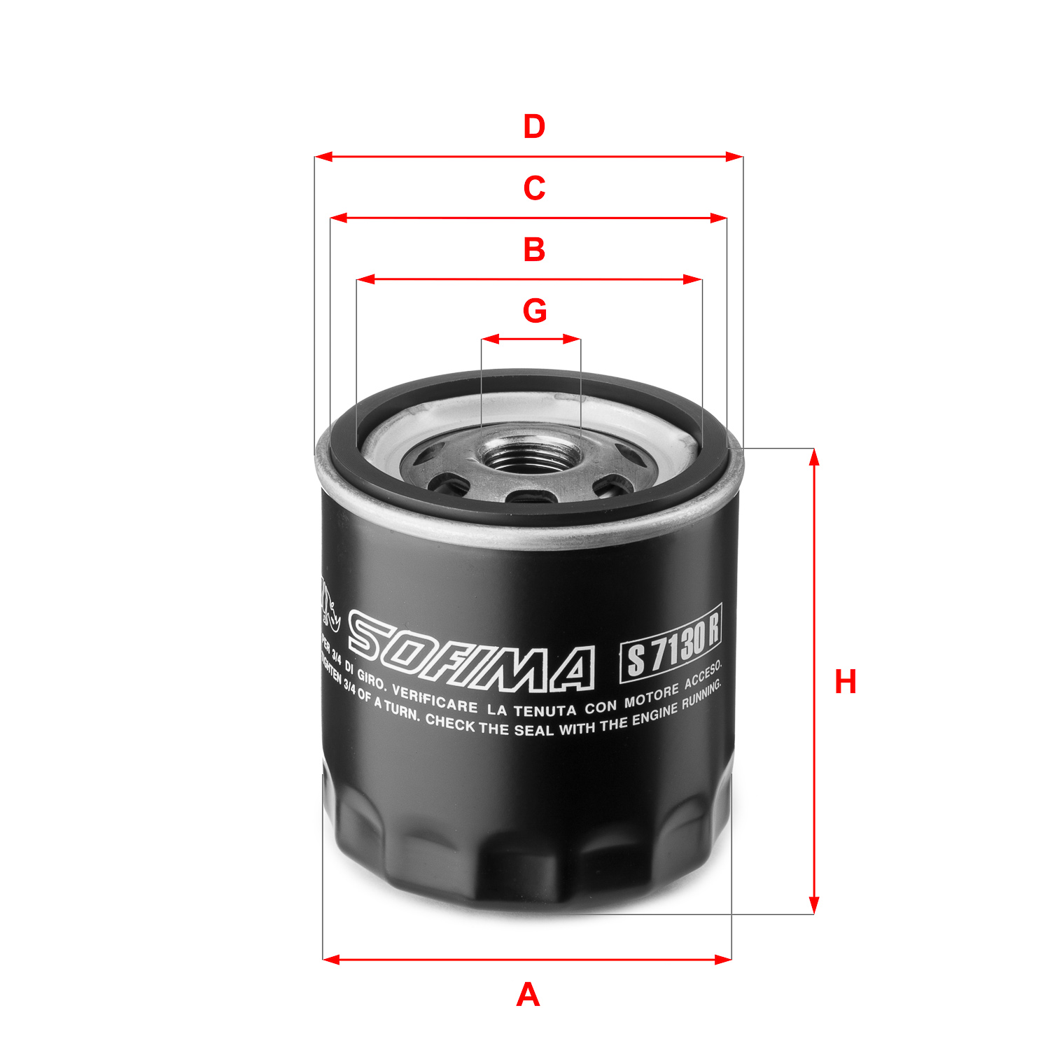 Oliefilter Sofima S 7130 R