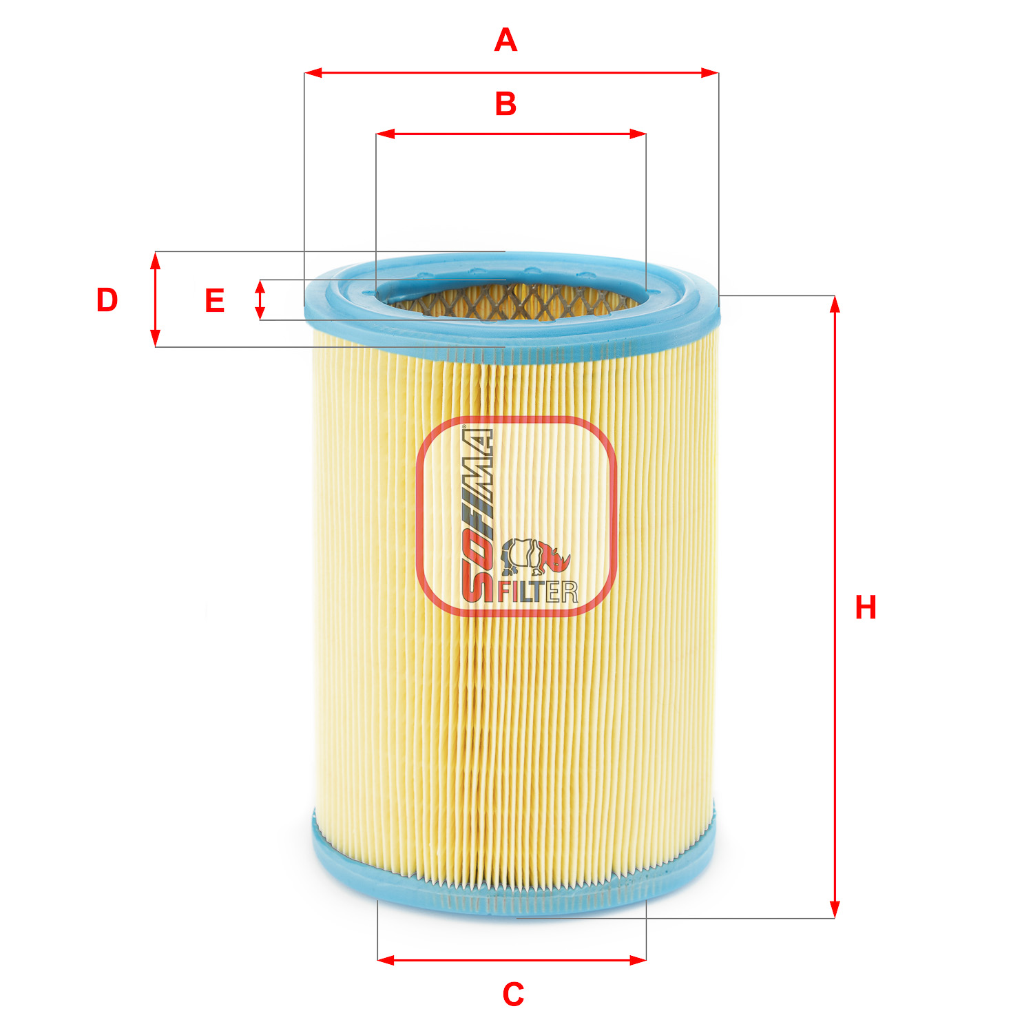 Luchtfilter Sofima S 7252 A