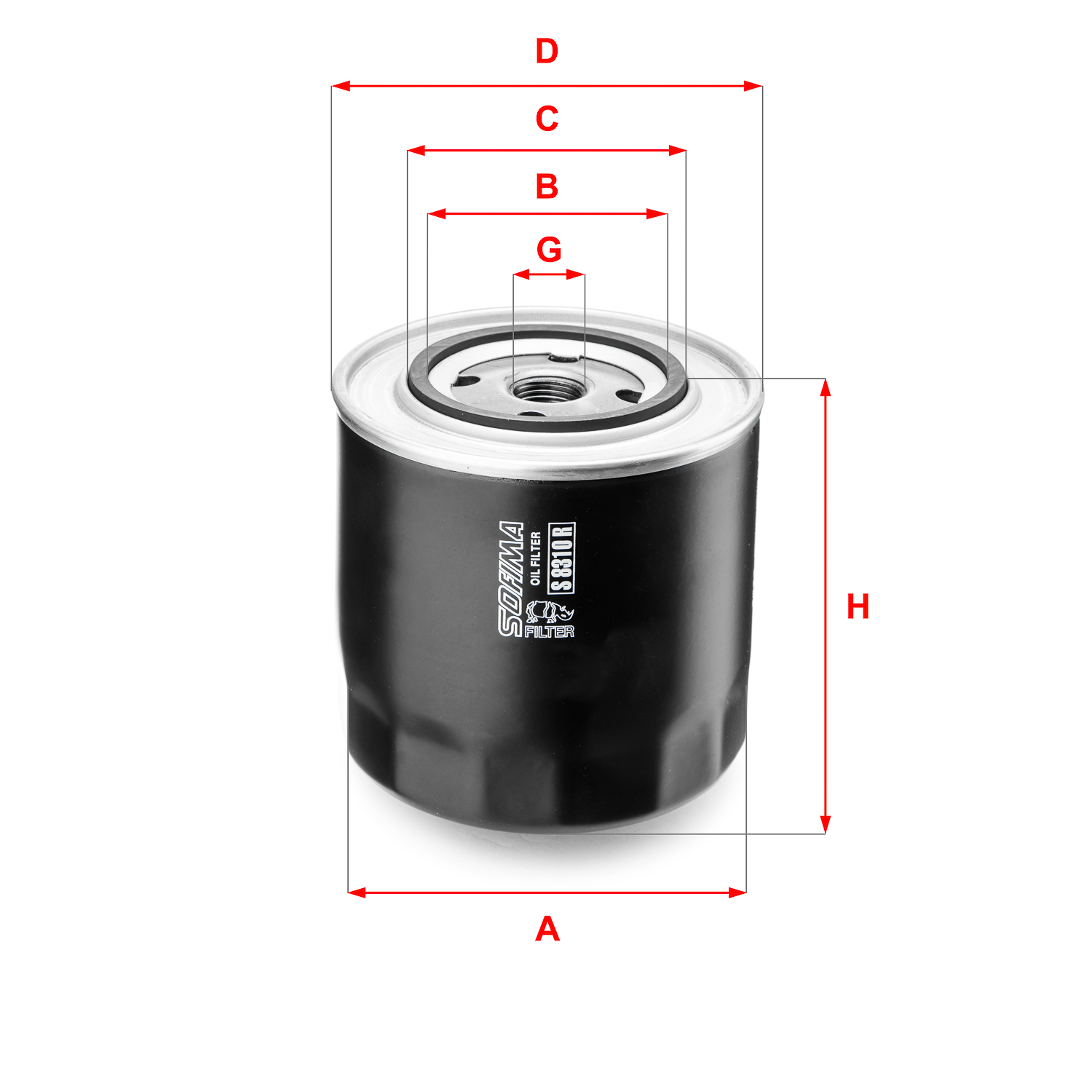 Oliefilter Sofima S 8310 R