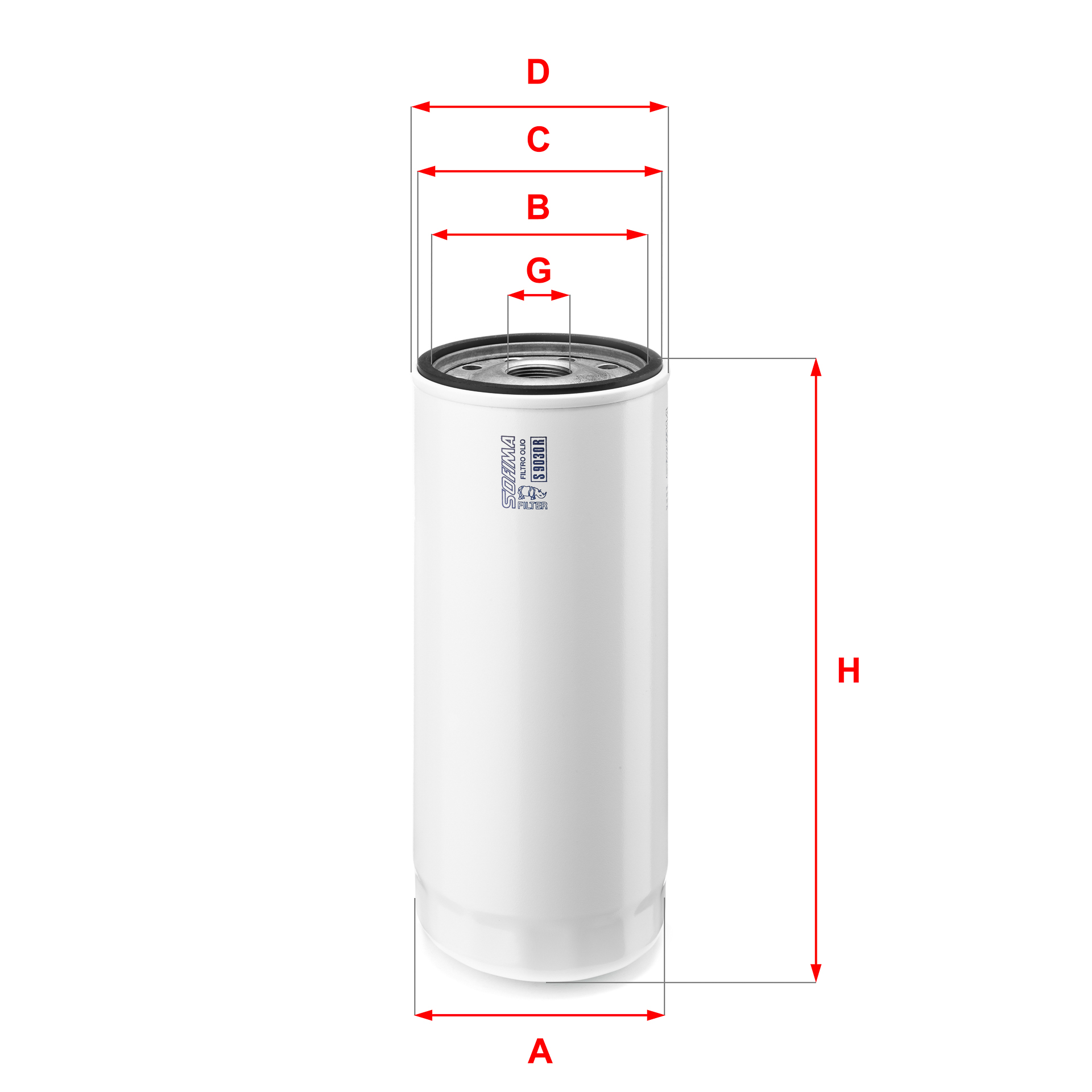 Oliefilter Sofima S 9030 R