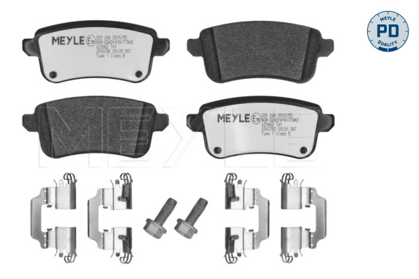 Remblokkenset, schijfrem Meyle 025 248 2015/PD