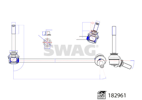 Stabilisatorstang Swag 33 10 8787