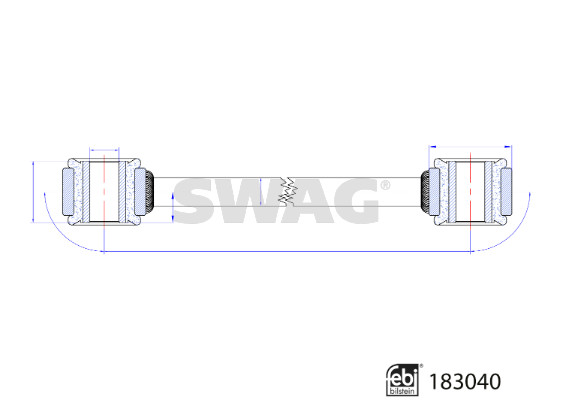 Stabilisatorstang Swag 33 10 8800