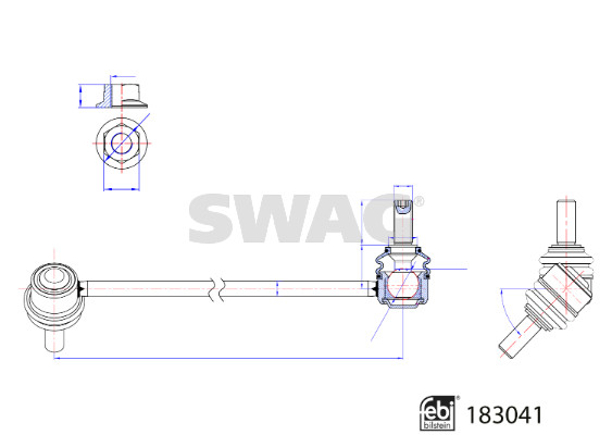 Stabilisatorstang Swag 33 10 8801