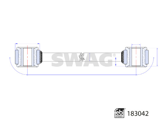 Stabilisatorstang Swag 33 10 8802