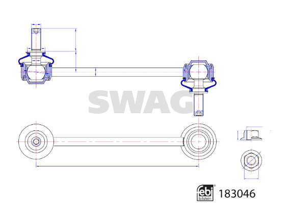 Stabilisatorstang Swag 33 10 8804