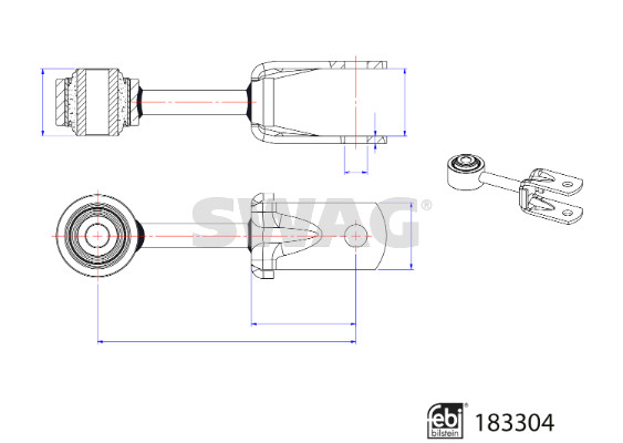 Stabilisatorstang Swag 33 10 8904