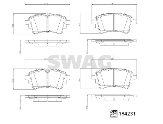 Remblokset Swag 33 10 9321