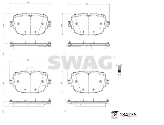 Remblokset Swag 33 10 9325