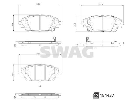 Remblokset Swag 33 10 9371