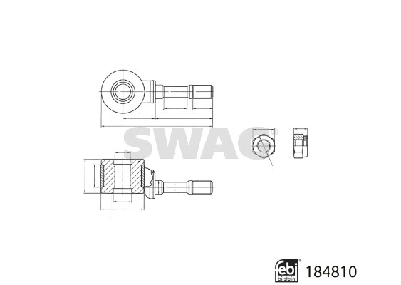 Stabilisatorstang Swag 33 10 9580