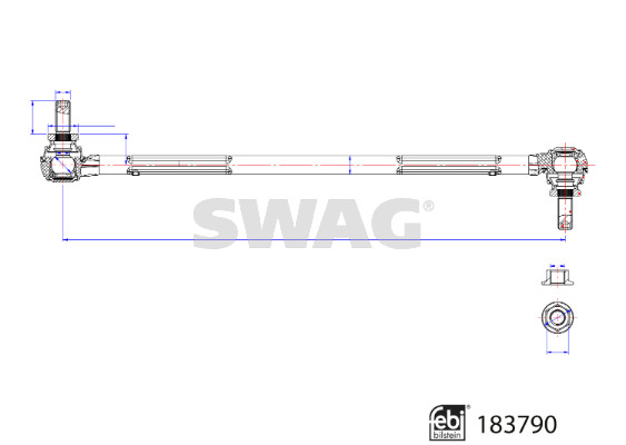 Stabilisatorstang Swag 33 10 9691