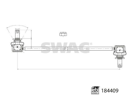 Stabilisatorstang Swag 33 11 0082