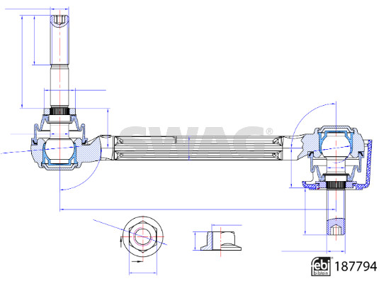 Stabilisatorstang Swag 33 11 0536