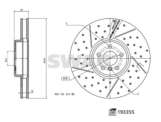 Remschijf Swag 33 11 1201