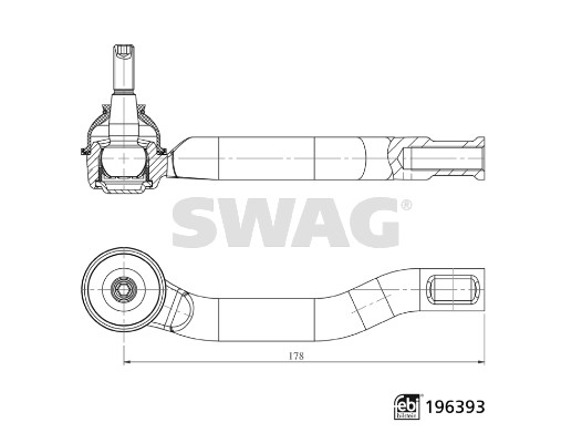 Spoorstangeind Swag 33 11 2151