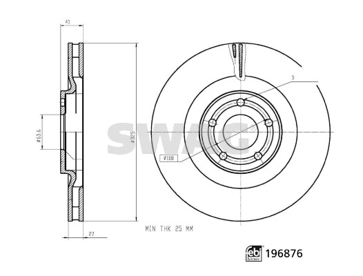 Remschijf Swag 33 11 2364