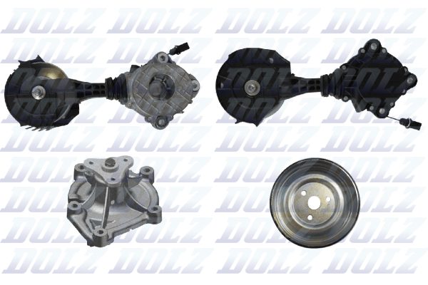 Poly V-riemen kit inclusief waterpomp Dolz KD173T