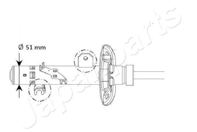 Schokdemper Japanparts MM-01131