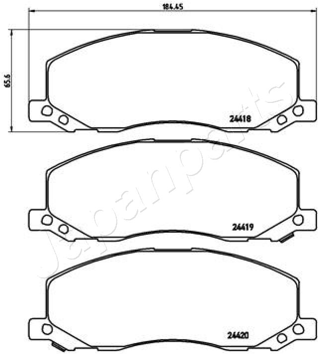 Japanparts Remblokset PA-0405AF