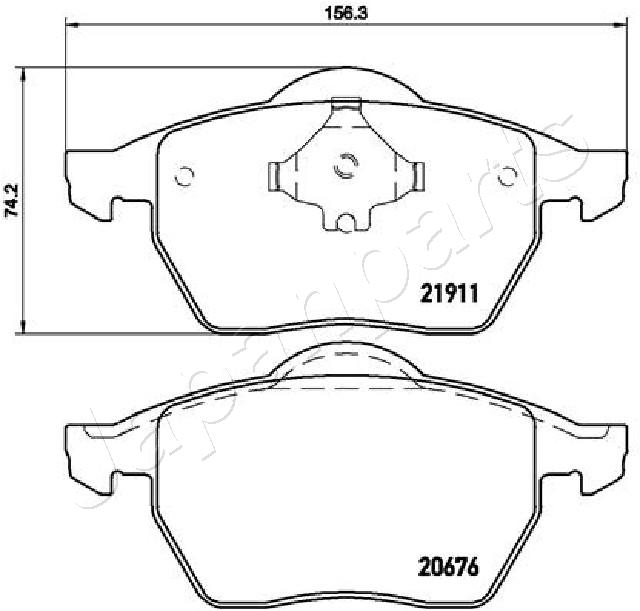 Japanparts Remblokset PA-0941AF