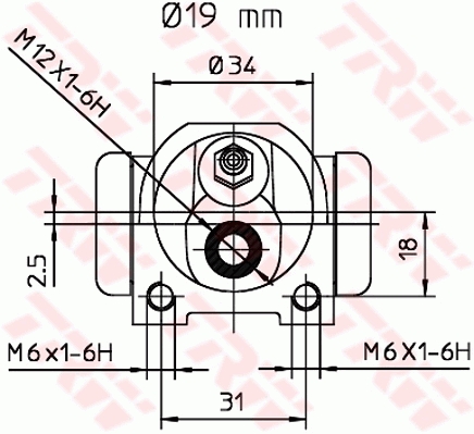 TRW Wielremcilinder BWD126