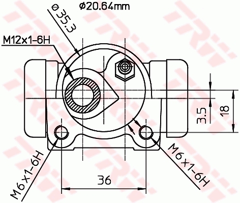 TRW Wielremcilinder BWF166