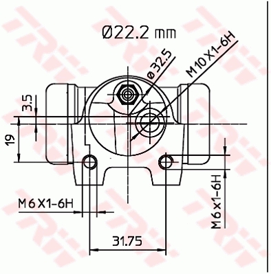 TRW Wielremcilinder BWH134