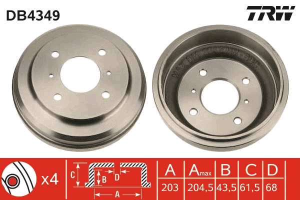 Remtrommel TRW DB4349