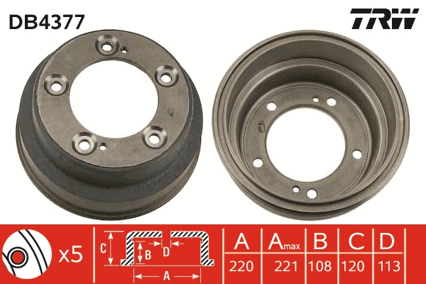 Remtrommel TRW DB4377