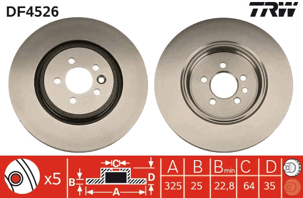 Remschijven TRW DF4526